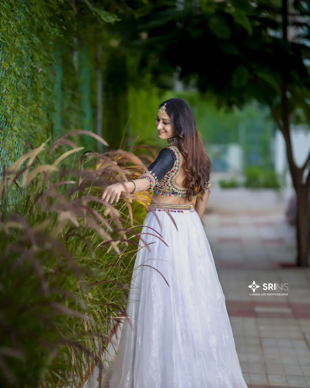 ETV Actress Bhanu Sri in Beautiful White Lehenga Black Choli